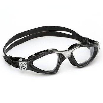 Aqua Sphere Kayenne Lunettes de Natation Noir Argent - Lentille Transparente