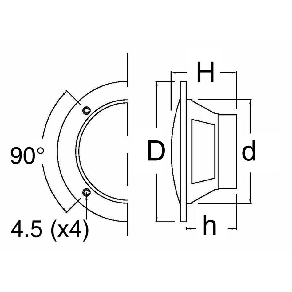 T-Sound Casse doppio cono 5,25" 80W nero