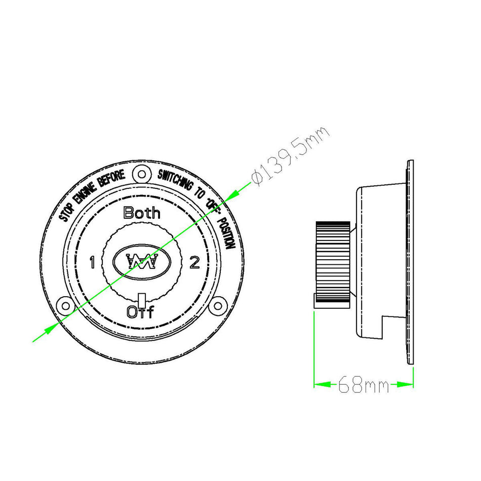 Trem Interruttore-deviatore batterie