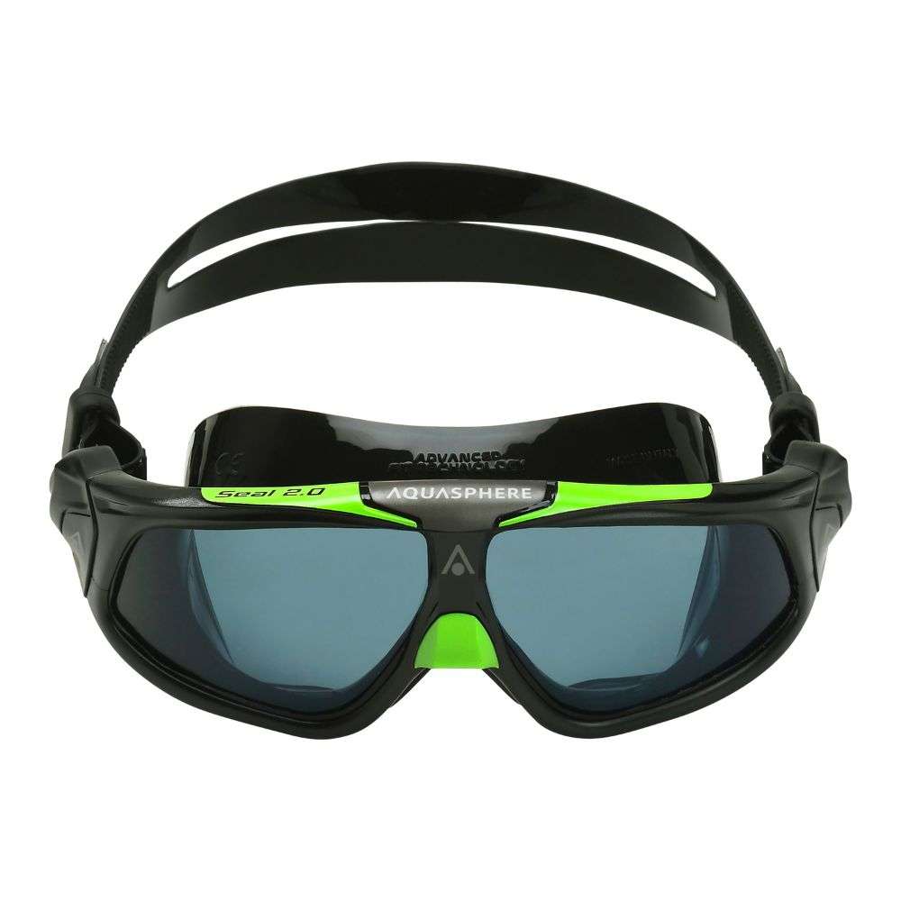 Occhialini da nuoto Aquasphere Seal 2.0 Nero/Verde con lente fumé - immagine 1