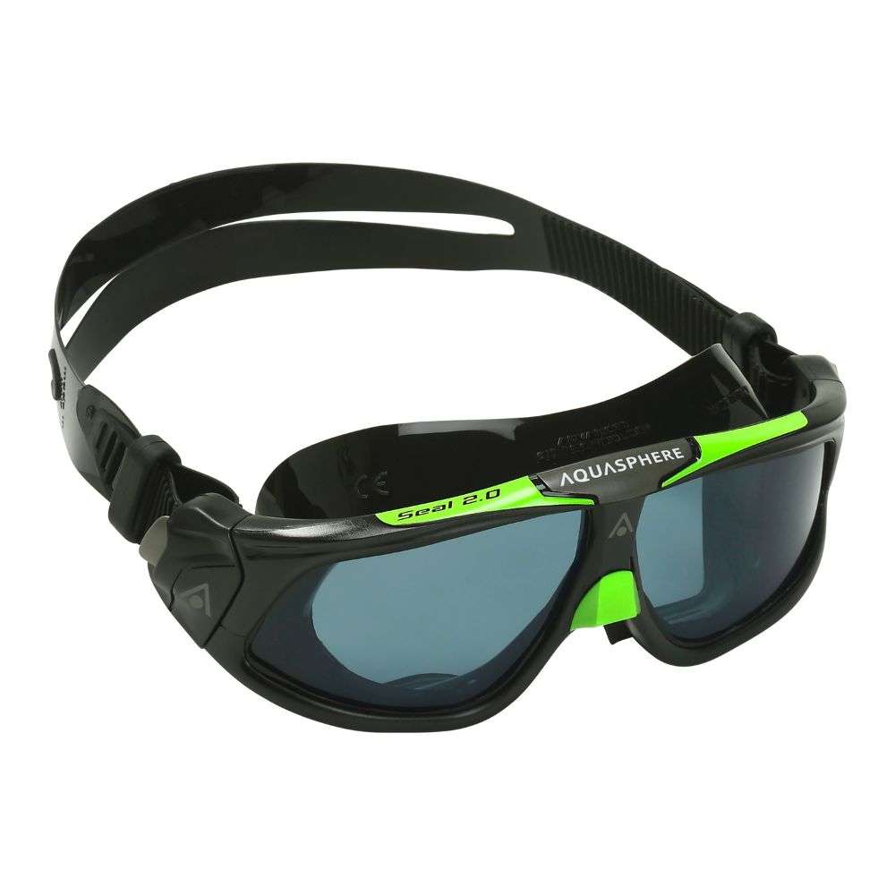 Occhialini da nuoto Aquasphere Seal 2.0 Nero/Verde con lente fumé - immagine 5