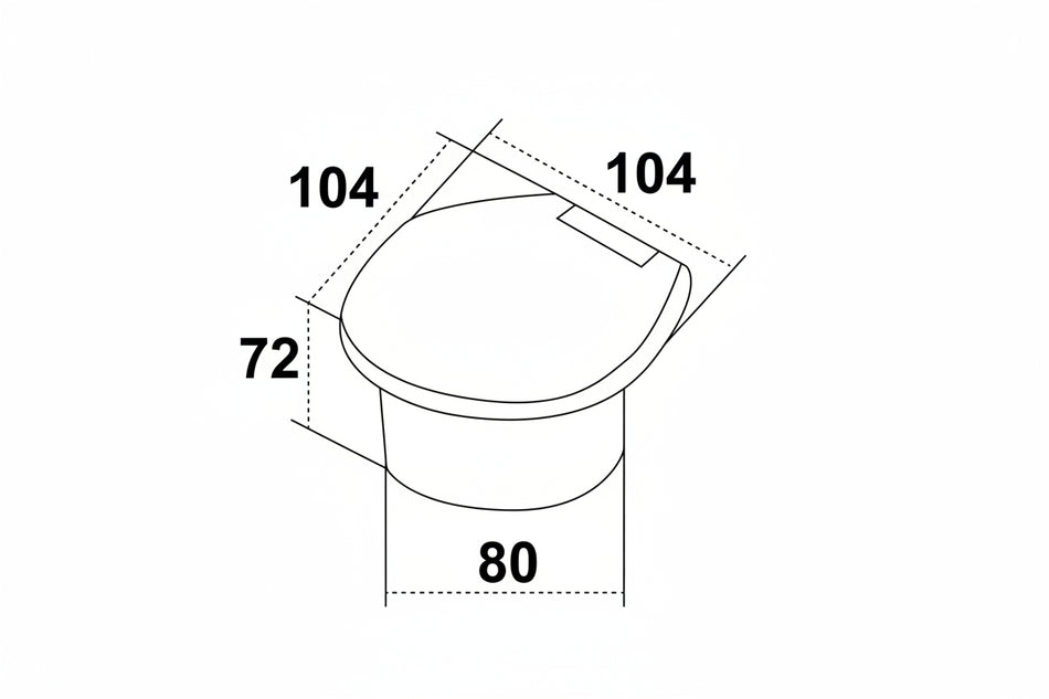 Box doccia con doccia a pulsante ottone cromato e plastica Trem - dettaglio