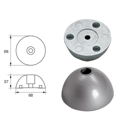 Anodo Flex-fold OG058 ogiva Ø59,4mm - Polipodio FONP