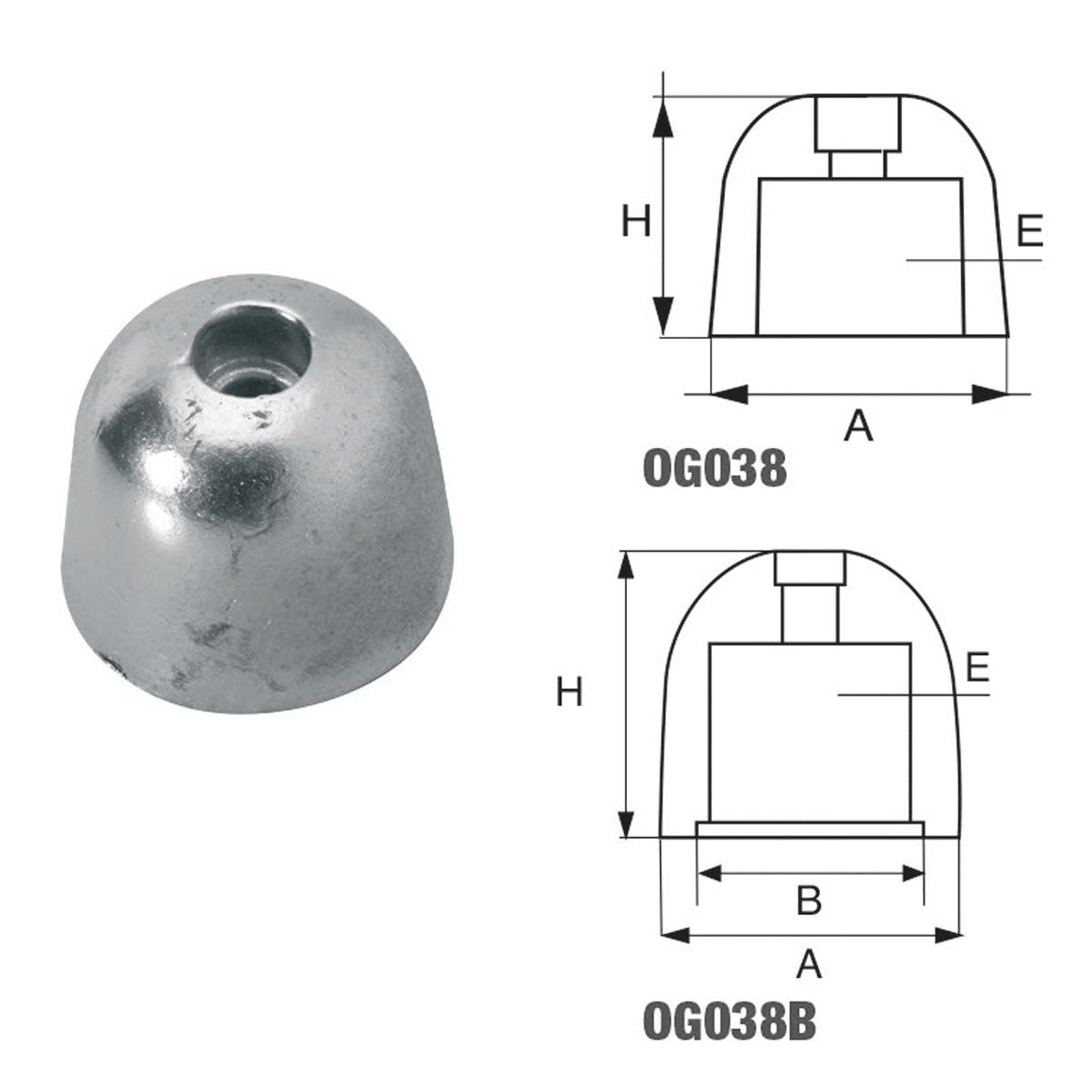 Anodo Sleipner SP125 - Polipodio FONP