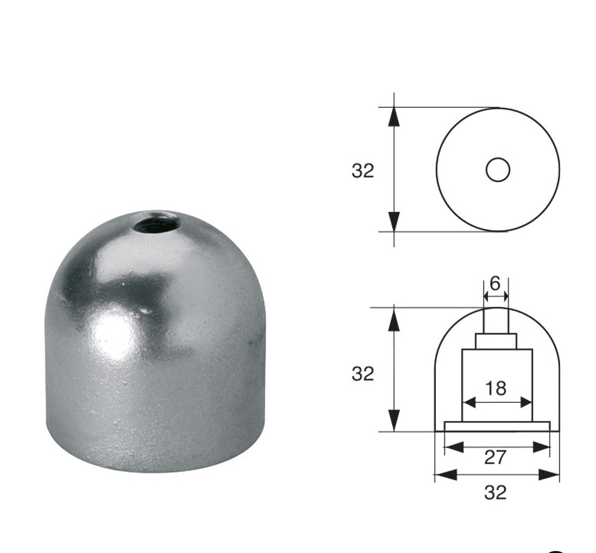 Anodo Max Power OG043 - Polipodio FONP