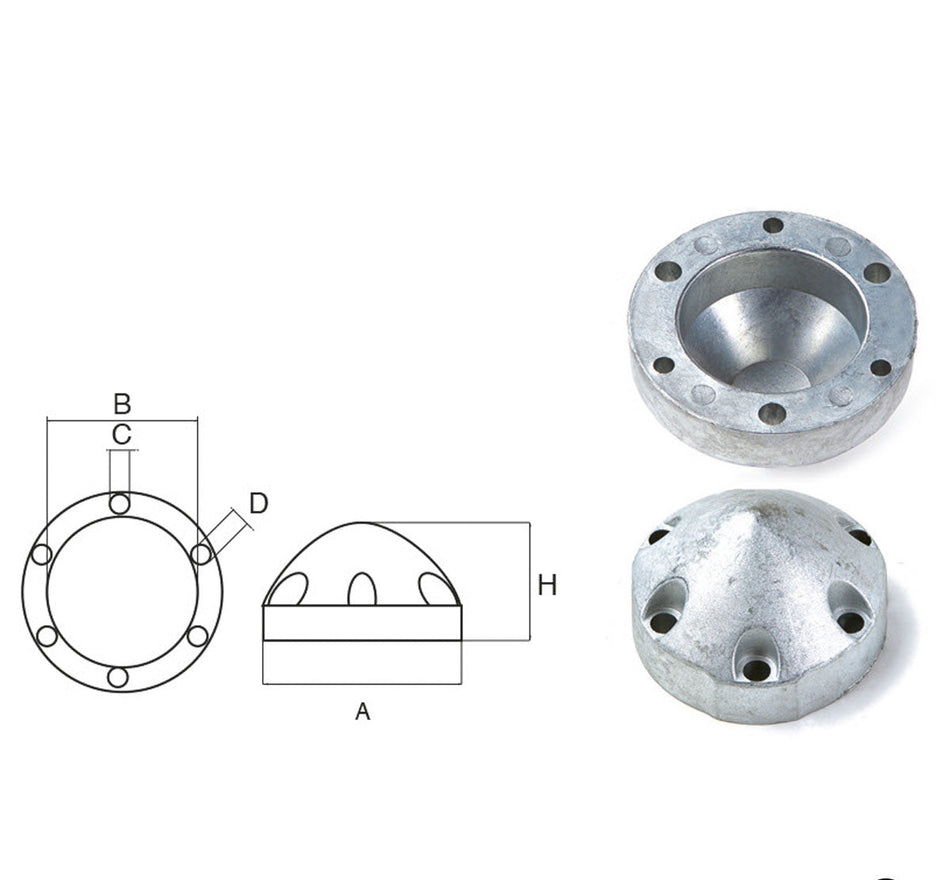 Anodo Max-prop 3 pale OG010/6F - Polipodio FONP