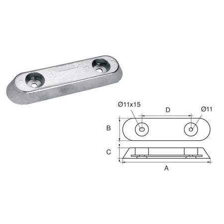 Anodo timoni e flaps FX-3V - Polipodio FONP