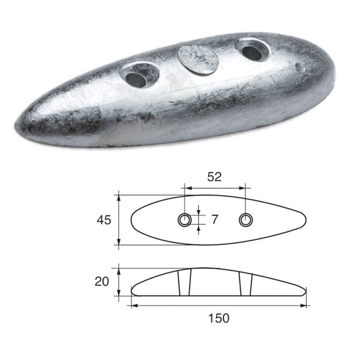 Anodo timoni e flaps FD-1 - Polipodio FONP