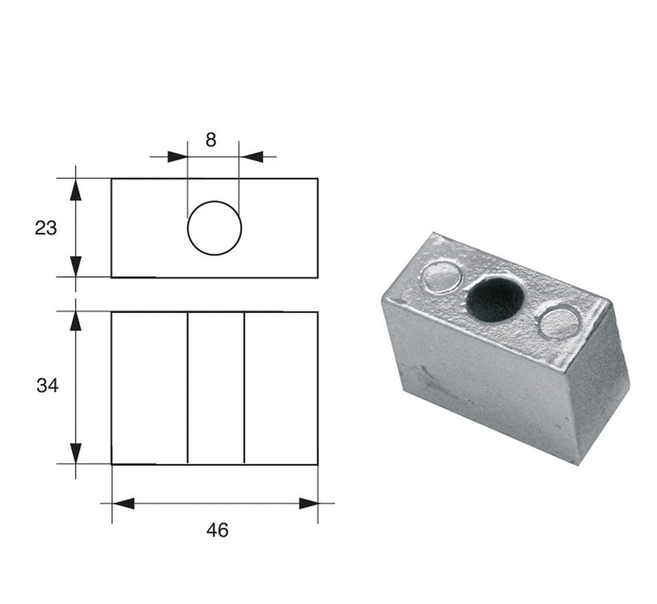 Anodi per motori Johnson Evinrude FG-6 HP 60-175