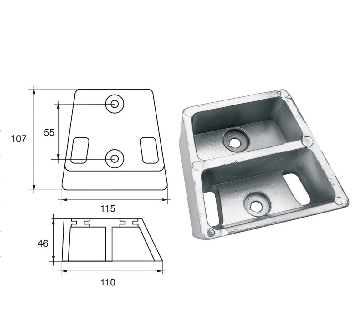 Anodi per motori Johnson Evinrude FG-8 HP 130-385 Cobra