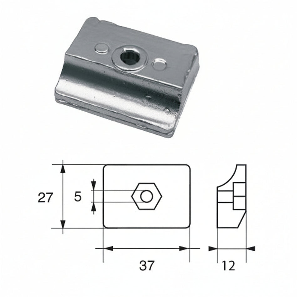 Anodi per motori Johnson Evinrude FG-12 HP 9,9-15 4T