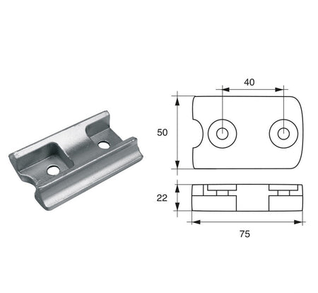 Anodi per motori Johnson Evinrude FICHT RAM HP 135-150-175