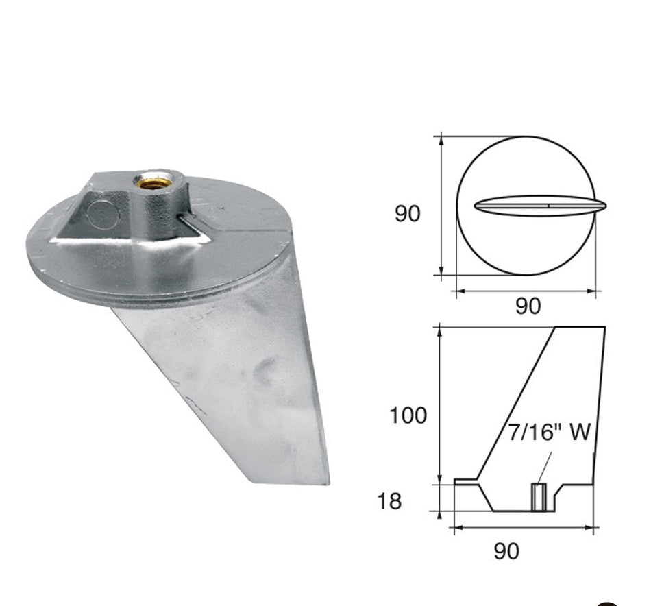 Anodi per motori Mercury Mercruiser FM-2 HP 80-140