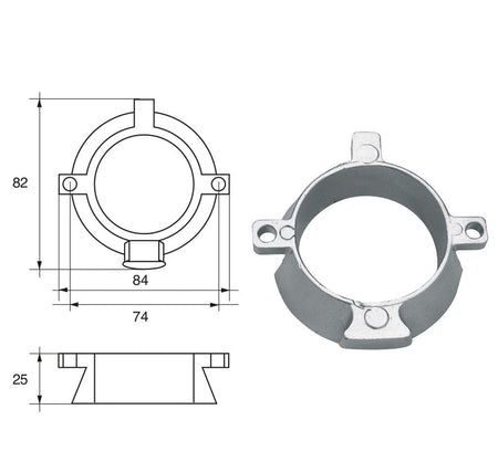 Anodi per motori Mercury Mercruiser FM-17 Alpha One