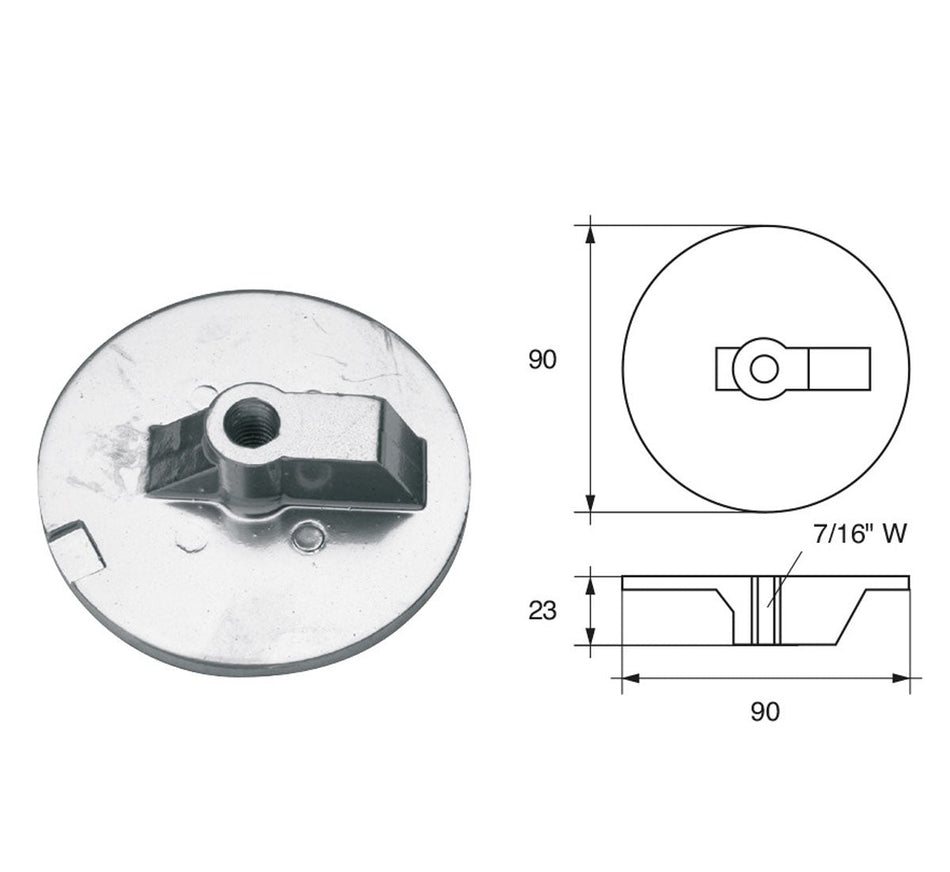 Anodi per motori Mercury Mercruiser FM-20 HP 150-250 Alpha