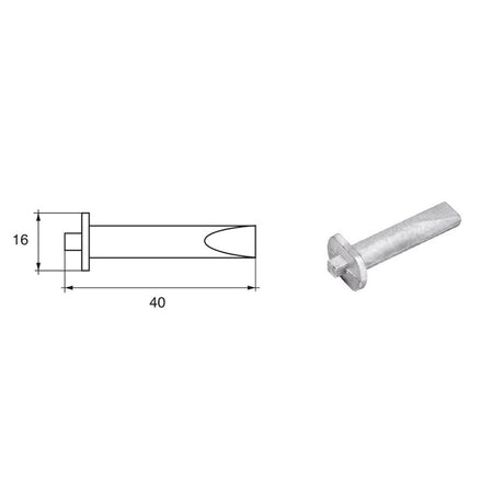 Anodi per motori Mercury Mercruiser FM-39 - Polipodio