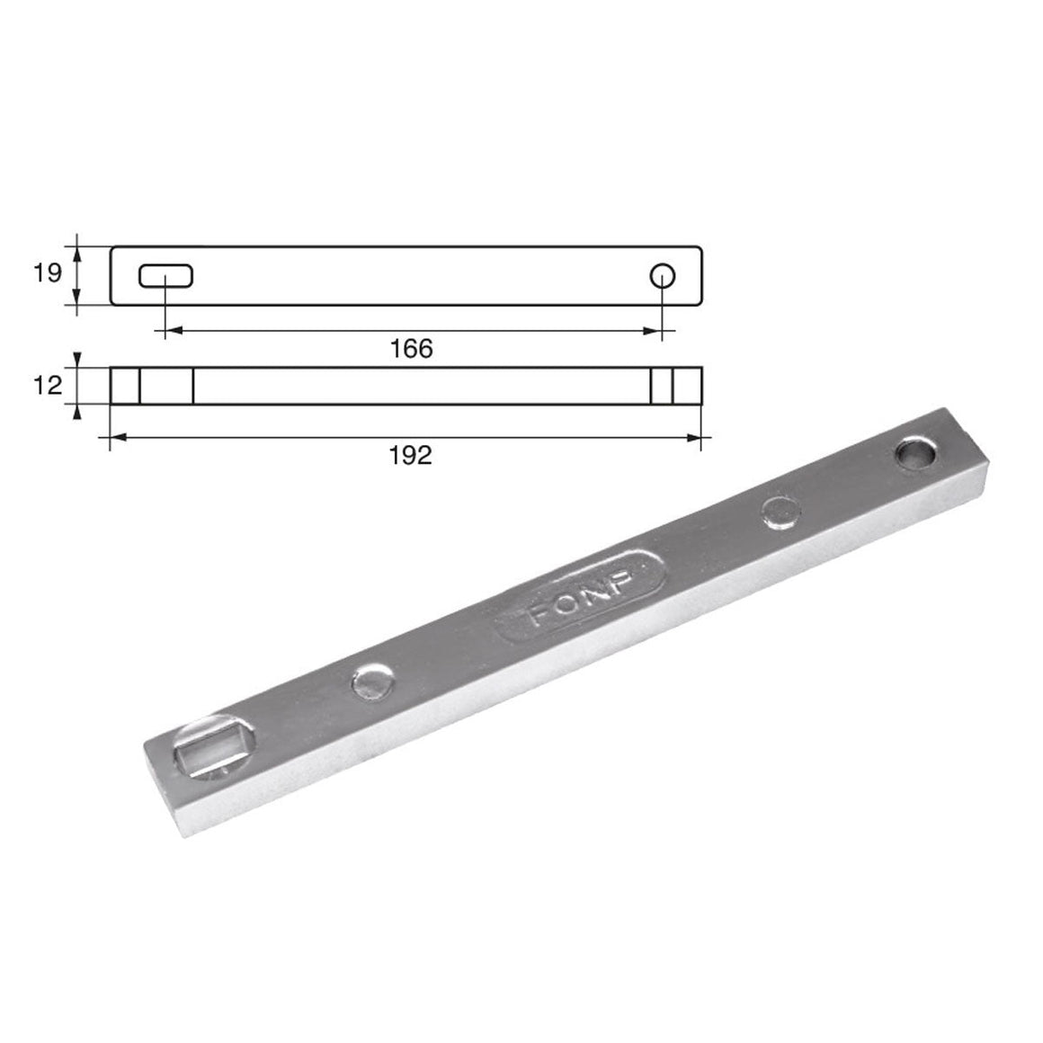 Anodi per motori Mercury Mercruiser FM-23 HP 25-30-40 4T - Polipodio