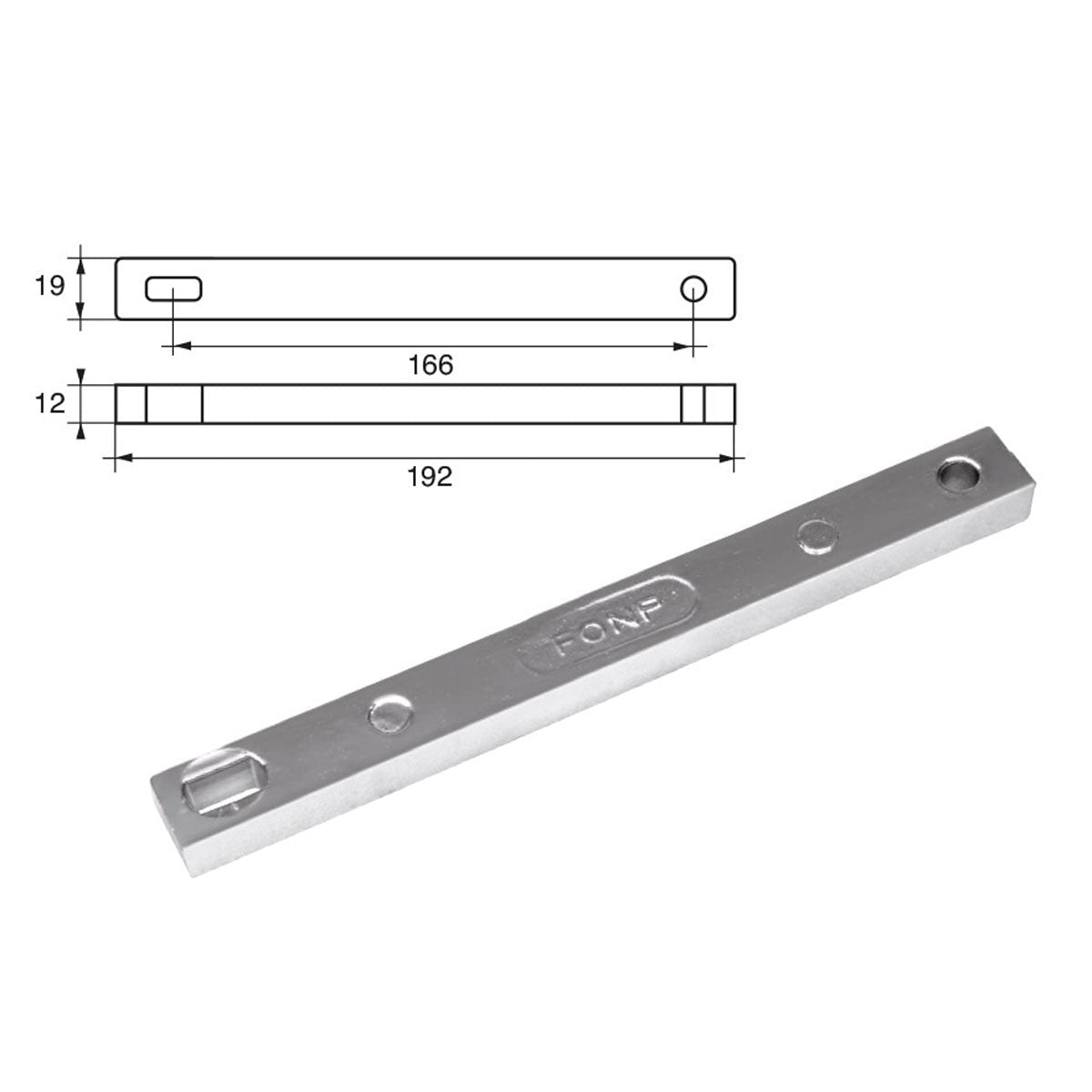 Anodi per motori Mercury Mercruiser FM-23 HP 25-30-40 4T - Polipodio