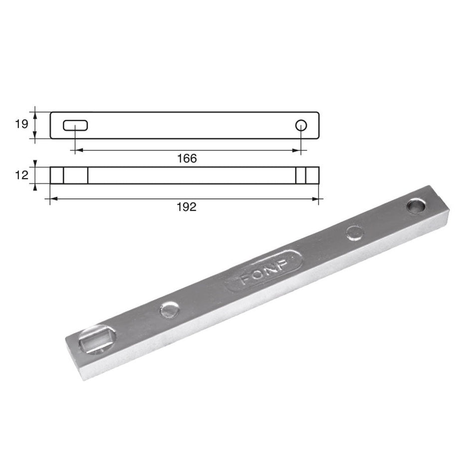 Anodi per motori Mercury Mercruiser FM-23 HP 25-30-40 4T - Polipodio