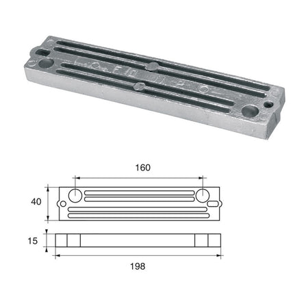 Anodi per motori Tohatsu-Nissan F-T0-7 HP 40-140 MEGA - Polipodio FONP