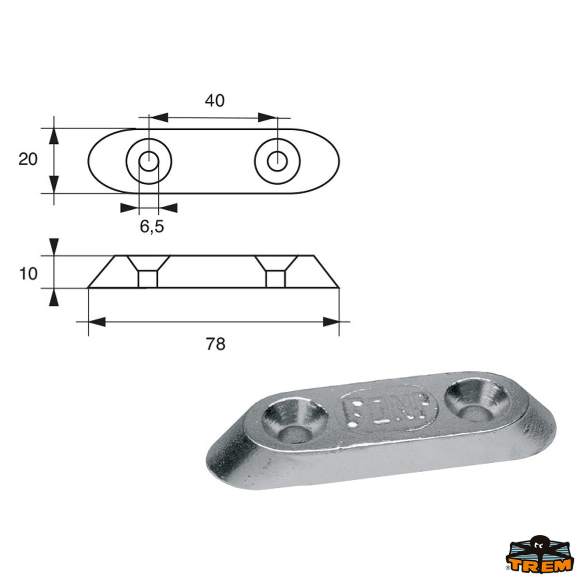 Anodi per motori Suzuki FM-11/S HP 2-8