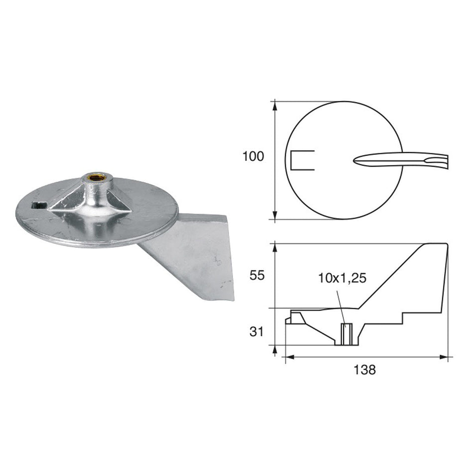 Anodi per motori Yamaha-Mariner 6J9-45371-02