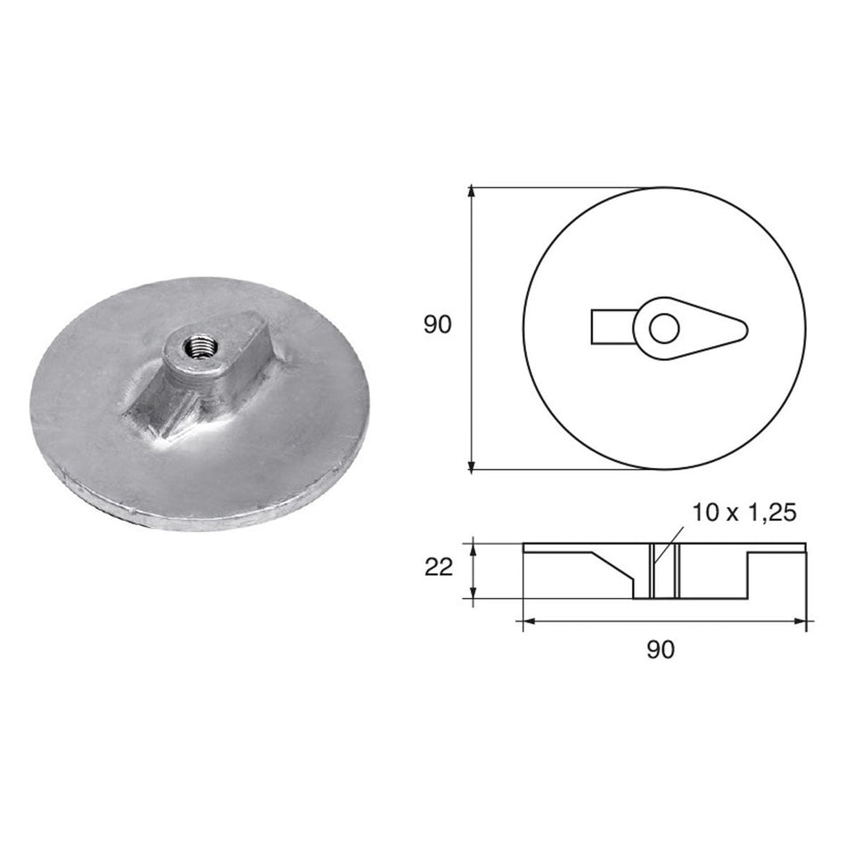 Anodi per motori Yamaha-Mariner 6E5-45371-10