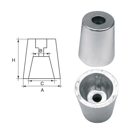 Anodo per motori Yamaha-Mariner 68V-11325-02 - Zinco