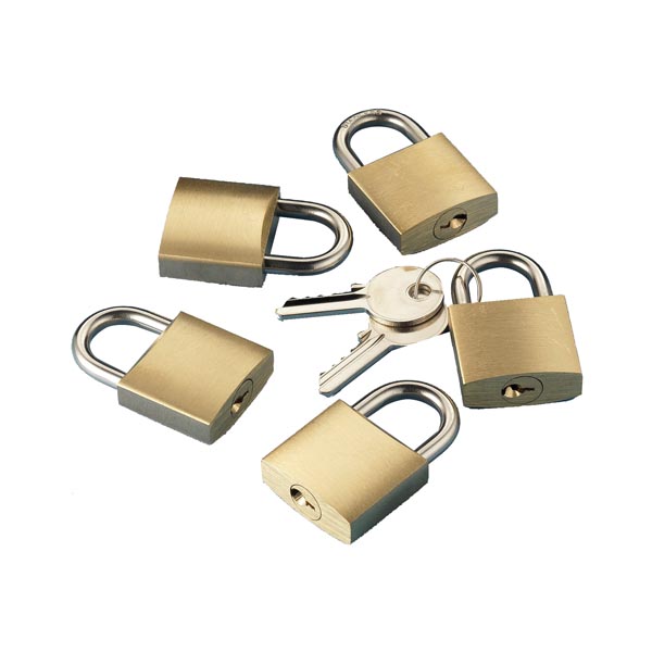 Kit 5 Padlock unique Key