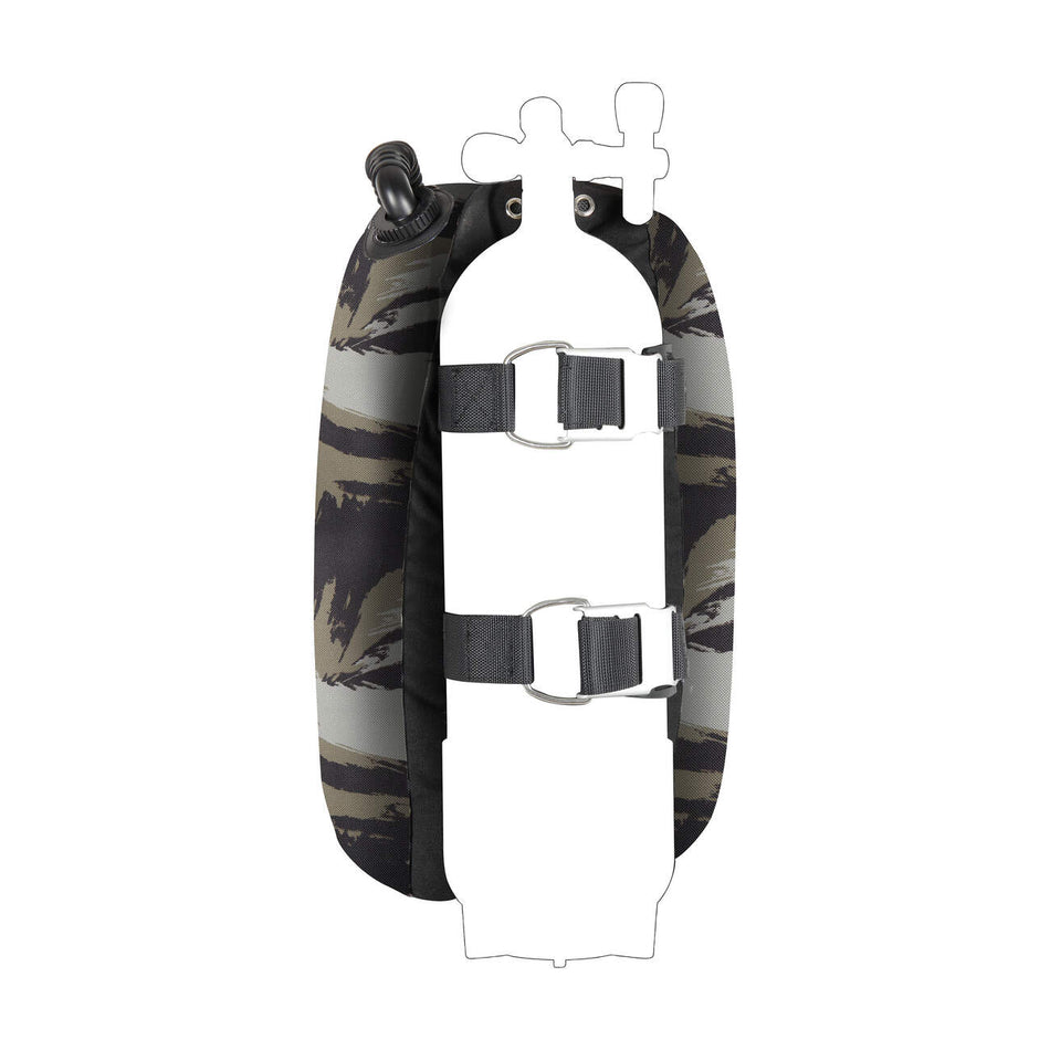Mares Tactical Green Single Backmount Set