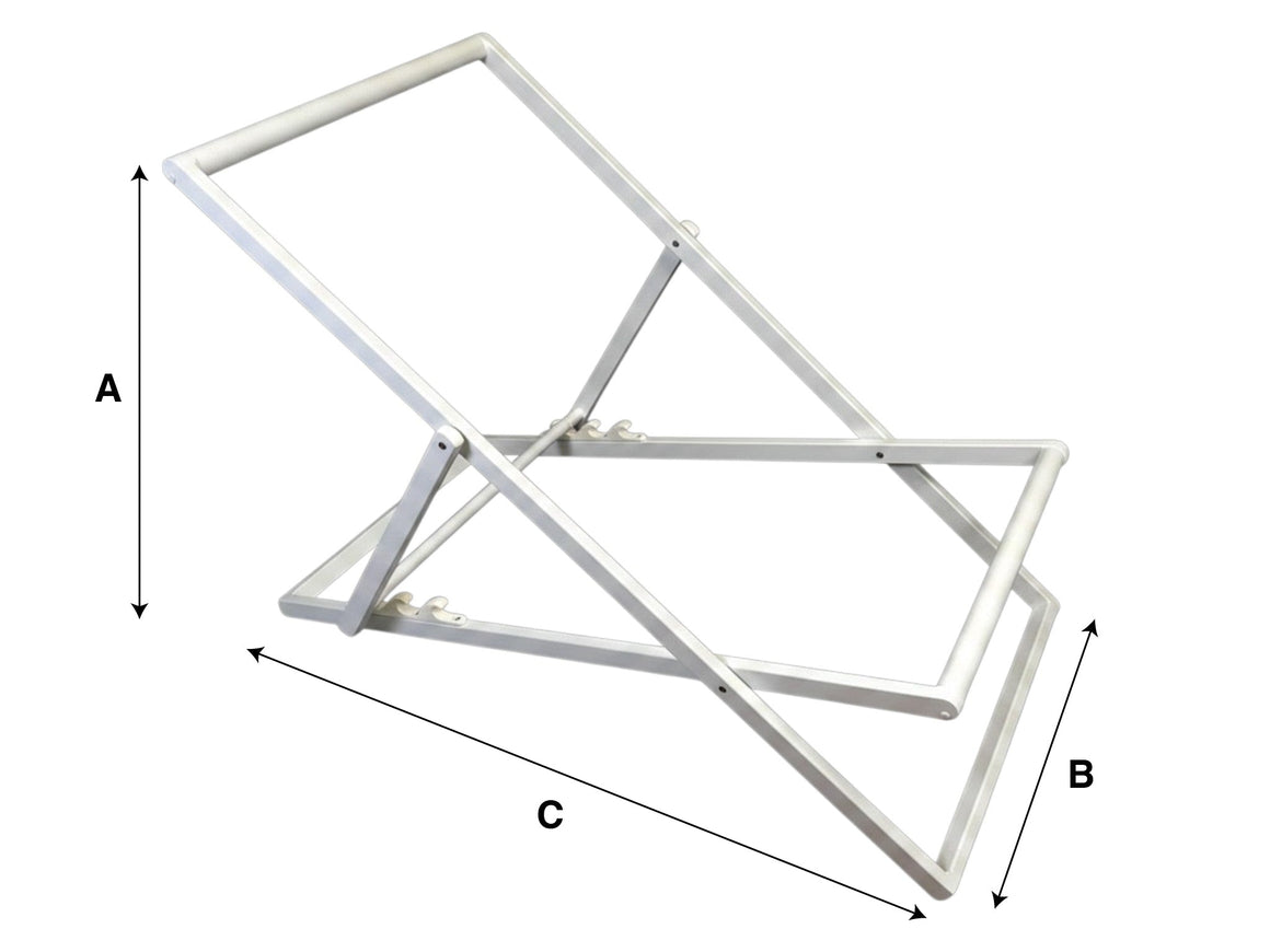 Sdraio pieghevole bianco Deco Trem - cuscino