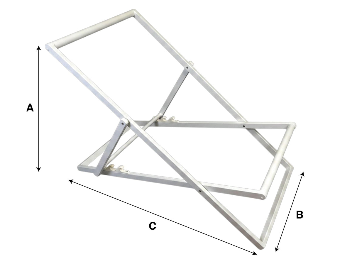 Sdraio pieghevole bianco Deco Trem - cuscino