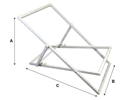 Sdraio pieghevole bianco Deco Trem - cuscino