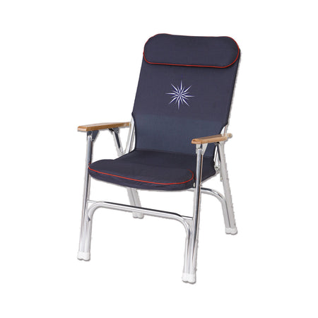 Sedia pieghevole in alluminio anodizzato Trem