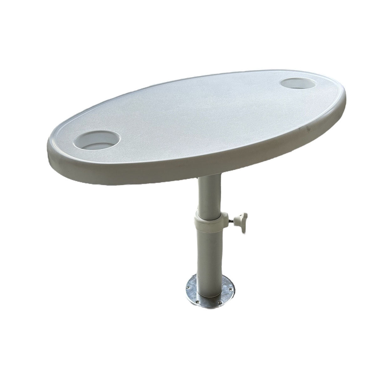 Tavolo Ovale con Base Telescopica 70x50 cm