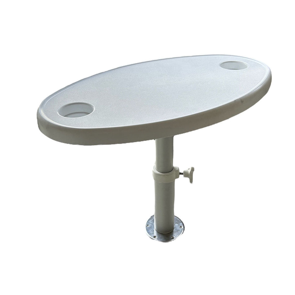 Tavolo Ovale con Base Telescopica 70x50 cm