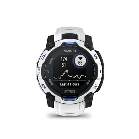 Garmin Instinct 3 45mm Solar Whitestone vista laterale