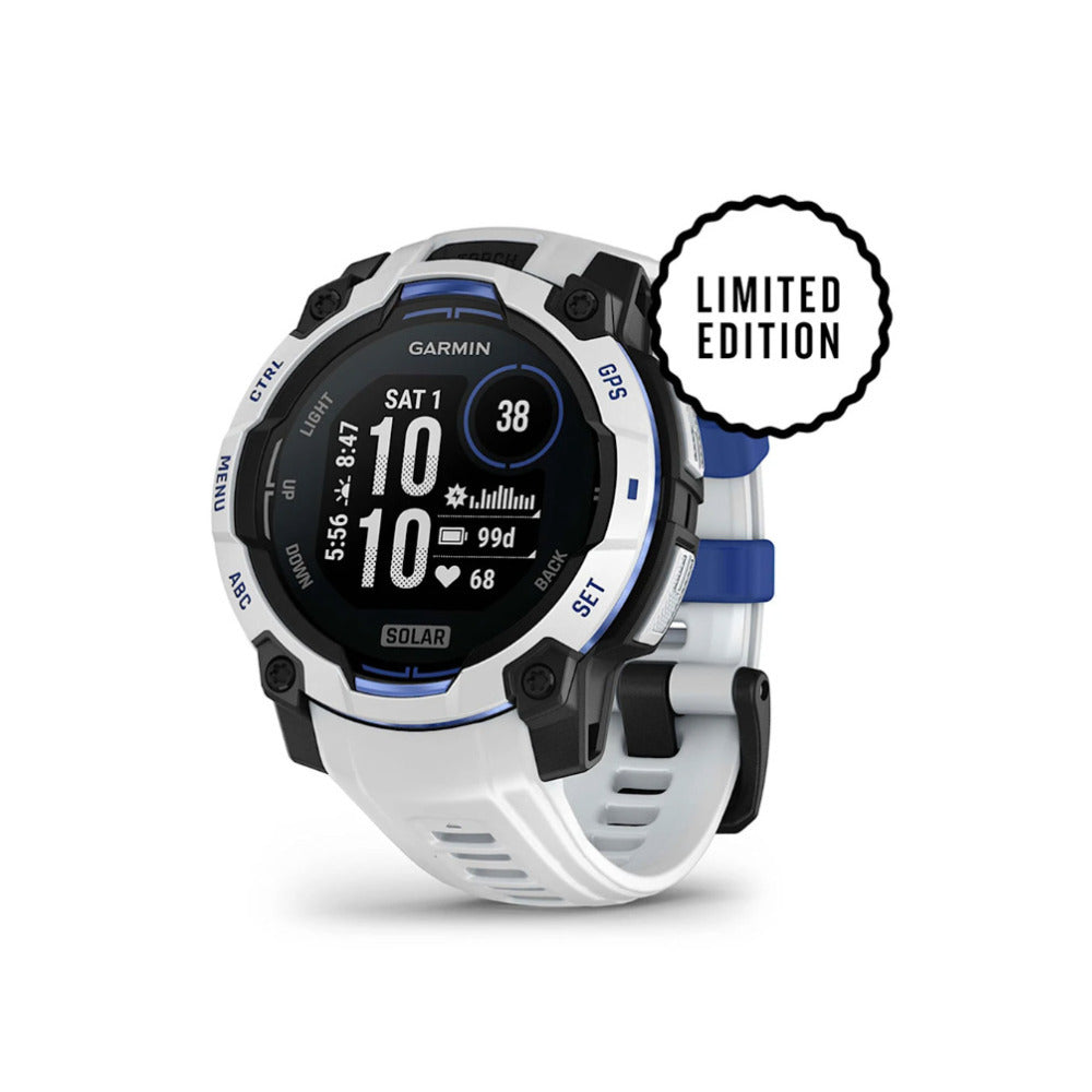 Garmin Instinct 3 45mm Solar Whitestone Bolt Blue