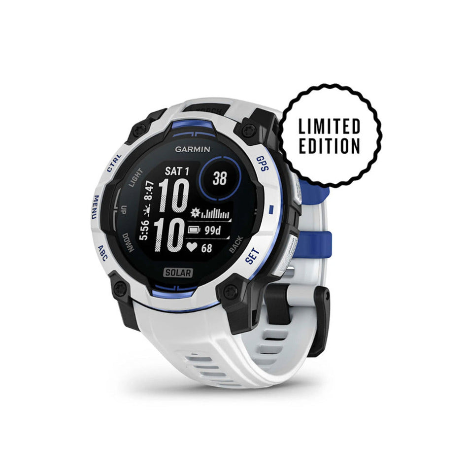 Garmin Instinct 3 45mm Solar Whitestone Bolt Blue