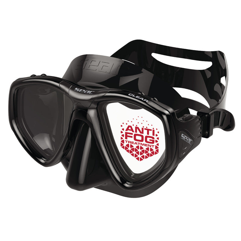 diving goggles anti fog Seac Clear Antifog Black – Mareshop