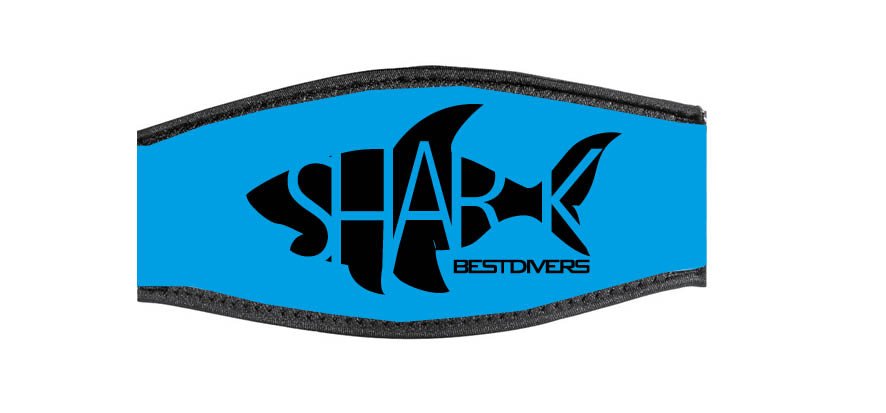 Best Divers Neoprene Mask Strap Cyan