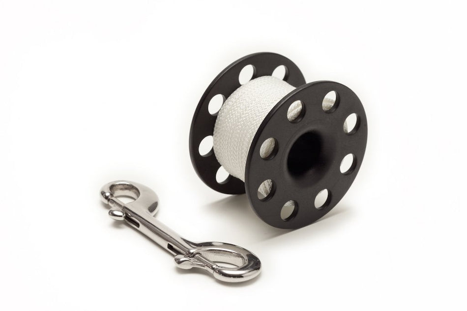 Divemarine Black Delrin Finger Reel 15 meters