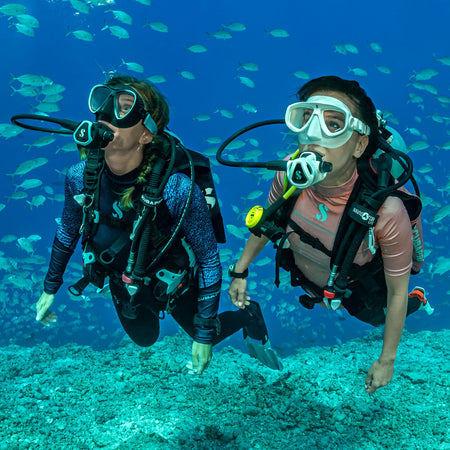 Scubapro MK17 EVO2/C370 - Subacquei in immersione sulla barriera corallina
