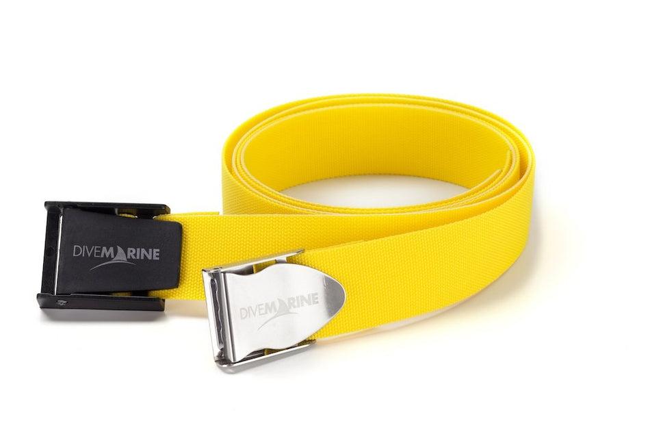 Divemarine Yellow Weight Belt Stainless Steel Buckle