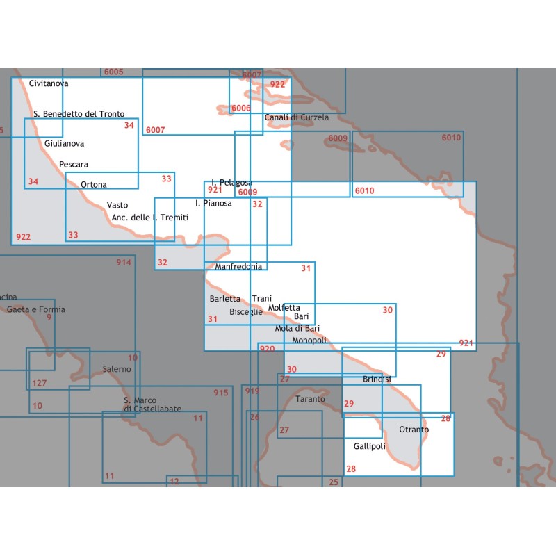 Carta Náutica Adriático Centro-Meridional - Istituto Idrografico della Marina