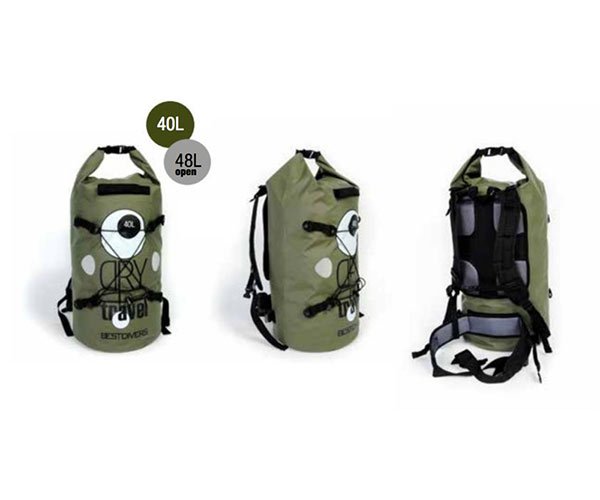 Best Divers PVC Dry Backpack 40L - Military