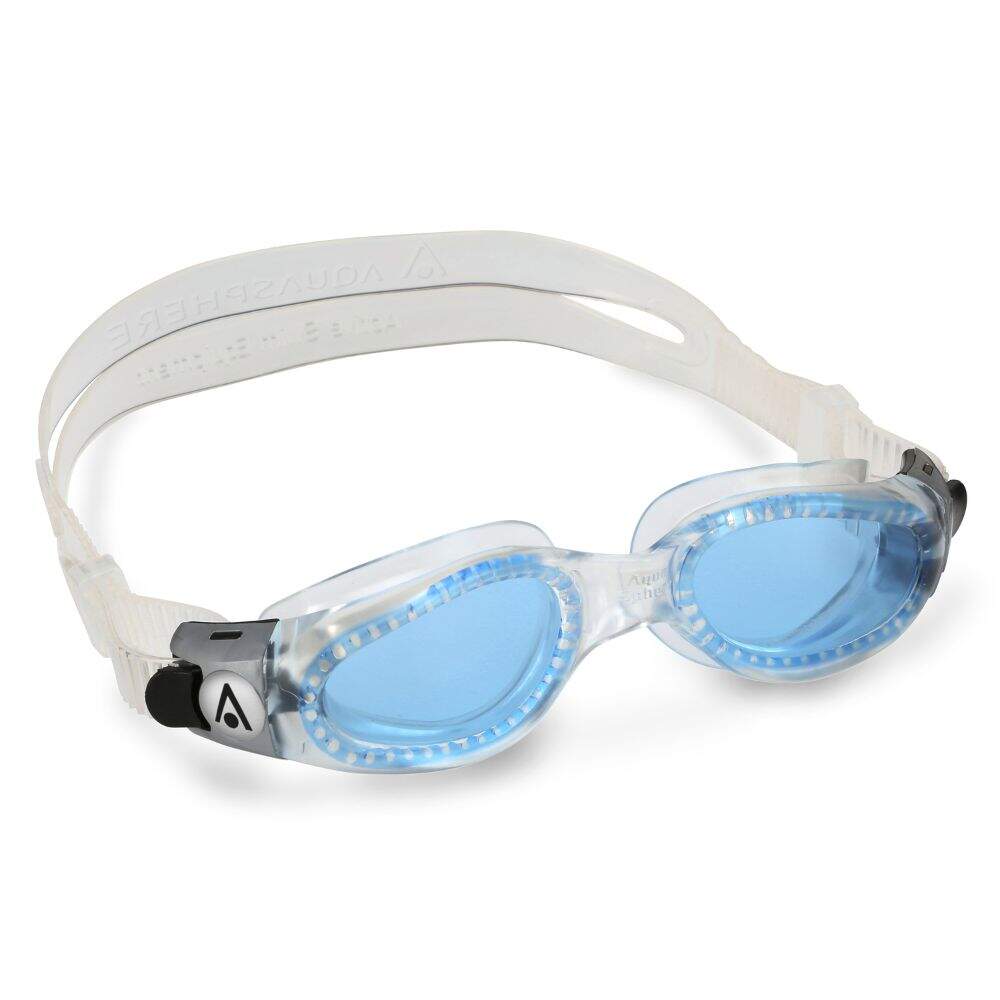 Occhialini da nuoto Aquasphere Kaiman Compact Clear/Clear con lente azzurra tinta - immagine 4