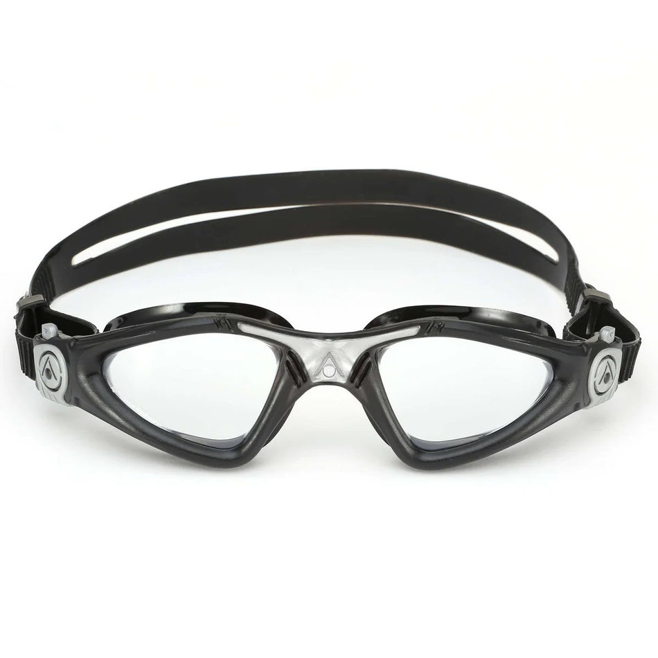 Aqua Sphere Kayenne Lunettes de Natation Noir Argent - Lentille Transparente