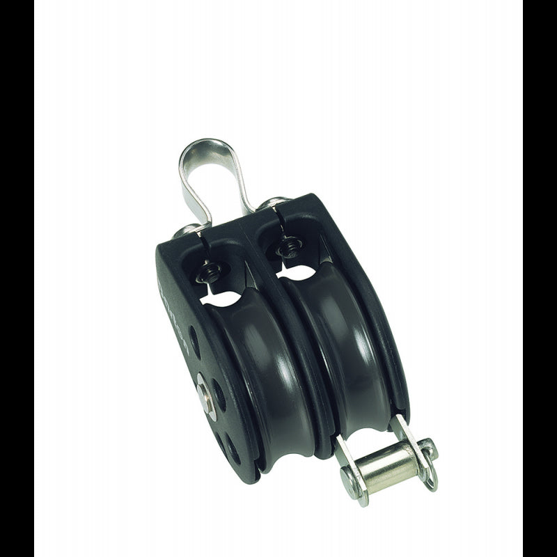 Barton Poulie Double Fixe avec Réa de Retenue Ø12 mm