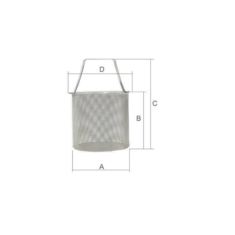 Guidi Cestello Ricambio Inox per Filtro Mediterraneo